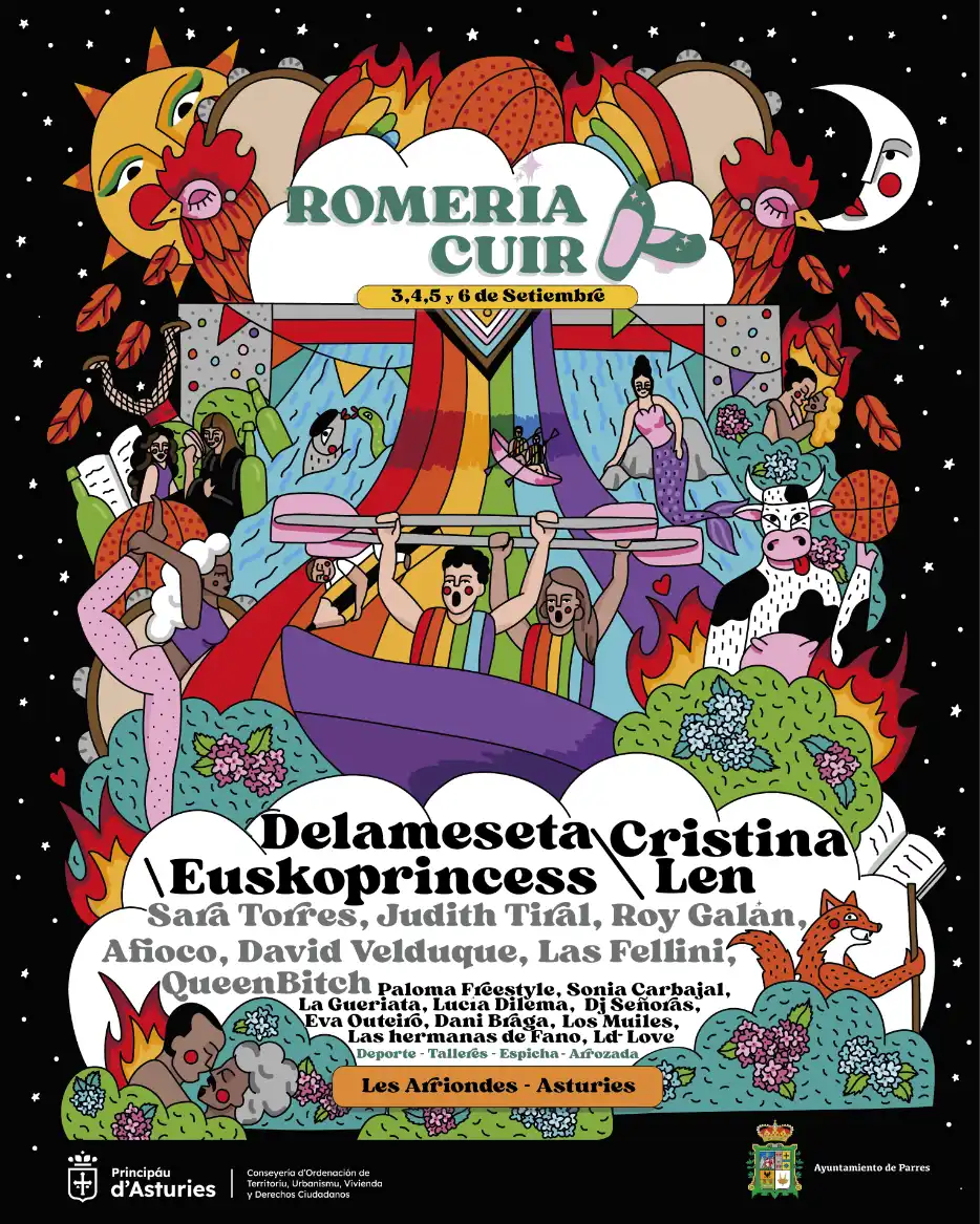 Cartel Romería Cuir 2026 por Nieves González