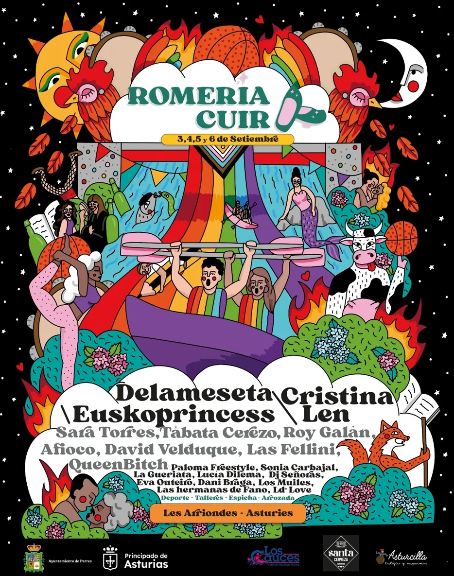 Cartel Romería Cuir 2026 por Nieves González