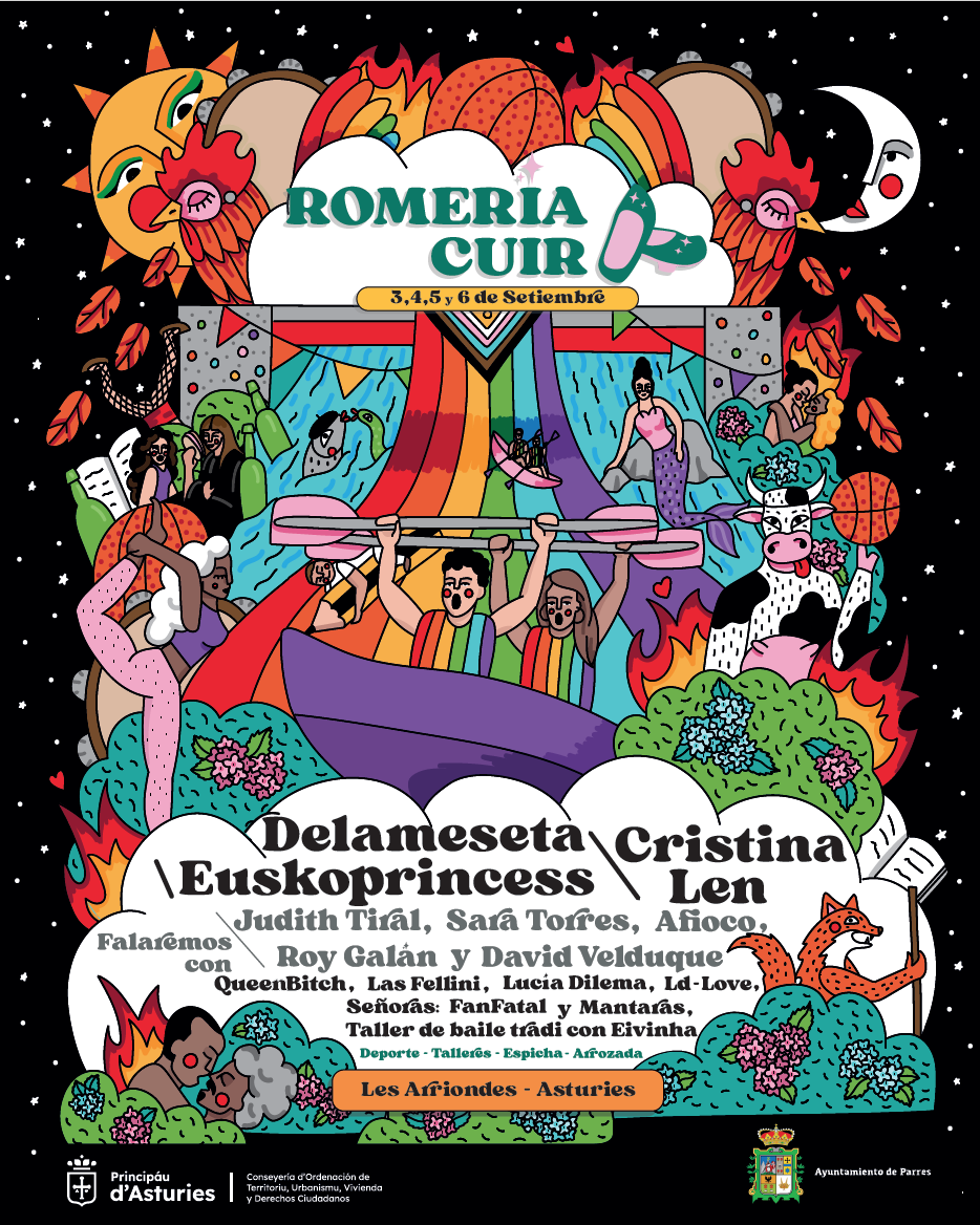 Cartel Romería Cuir 2026 por Nieves González